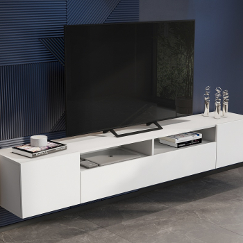 Тумба для телевидеоаппаратуры Денвер (белый) - Перво мебель